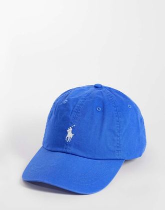 Polo Ralph Lauren Cappellino con visiera e logo in twill blu iris