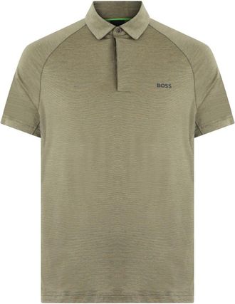 HUGO BOSS Khaki Shirt Collar Polos