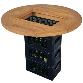 vidaXL Tablero Para Caja De Cerveza Madera De Teca 70 Cm Vidaxl