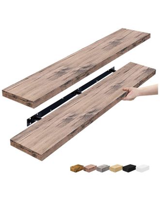 Sorbus Pack Of Two 55In Xl Floating Shelves