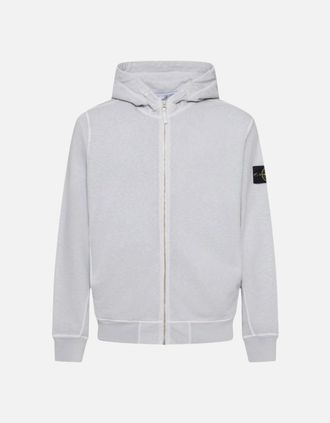 Stone Island Mens Stone Island Grey Zip Up Hoodie - Size: 38