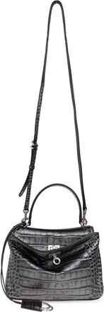 Balenciaga Tassen, Dames, Grijs, ONE Size, Leer, Rodeo Handbag Mini