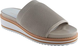 David Tate Aline Knit Wedge Slide Sandal in Bone at Nordstrom Rack, Size 6.5