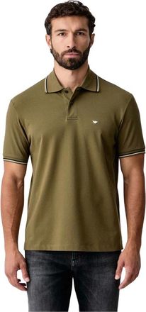 Emporio Armani Polo shirt - Heren - Tops - Groen - Maat: L Katoen