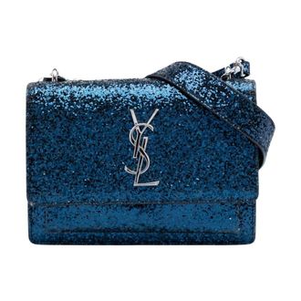 Saint Laurent Pre-owned Flap Chain Bag - Dames - Pre-owned - Blauw - Maat: ONE Size
