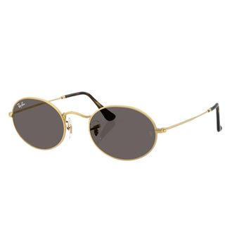 Ray-Ban Sunglasses, unisex, Yellow, Size: 51 MM Oval Flat Lenses