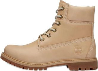 Timberland Premium 6-Inch Veterschoen - Dames - Schoenen - Beige - Maat: 35 1/2 EU Leer