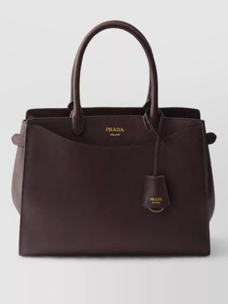 Prada prelude large leather tote bag