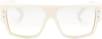 Dolce & Gabbana Eyewear DNA square-frame sunglasses - women - Acetate - 56 - Neutrals