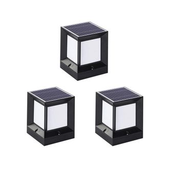 OEM Faros Solares Led Tipo Columna, Pilar Solar Para Exteriores, Resistente Al Agua, Para Patio, Jard&iacute;n O Paisajismo, 10 Cm
