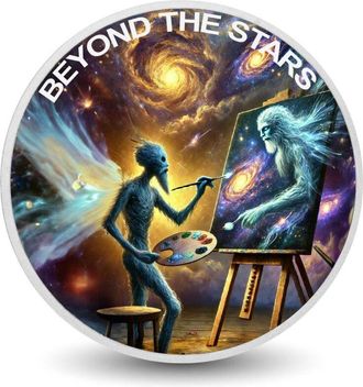 OEM El Creador C&oacute;smico M&aacute;s All&aacute; De Las Estrellas Moneda De Plata De 1 Oz