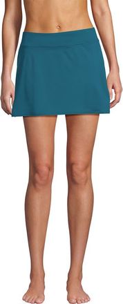 Lands End Tummy Control Skirt Swim Bottoms in Paradise Teal at Nordstrom, Size 16