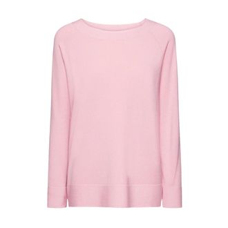 Elena Miro Raglanmouw Boothals Top - Dames - Ronde hals truien - Roze - M - Truien & Vesten