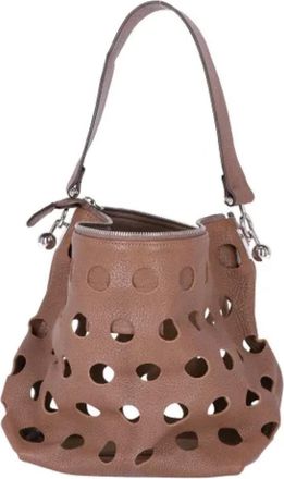 Marni Tweedehands leren schoudertassen - Dames - Vintage Schoudertas - Bruin - ONE Size - Vintage