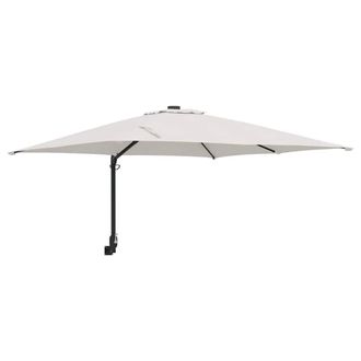 Berkfield Home Patio Umbrella Sand Polyester, Aluminium Large Foldable in Beige