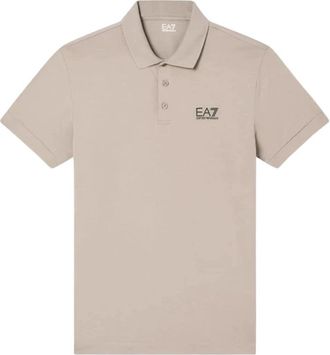 Emporio Armani Polo met logo - Heren - Polos - Beige - S - Tops
