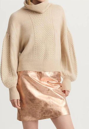 M&eacute;lissa Nepton Womens Morissa Skirt In Metallic Rose
