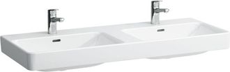 Laufen Pro S Lavabo Doble, 3 Agujeros Para Grifo, Con Rebosadero, - Laufen