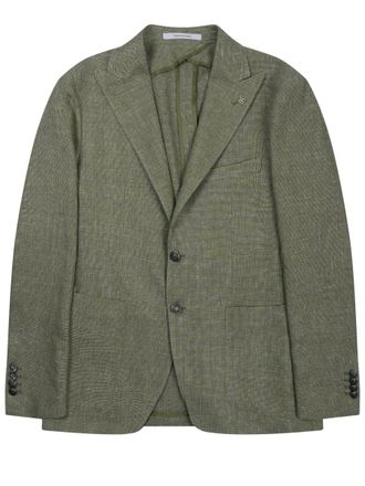 Tagliatore Montecarlo Linen-Cotton Tailored Blazer