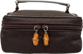 Gucci Pre-owned Vanity Bag - Dames - Vintage Accessoires - Bruin - ONE Size - Leer - Vintage