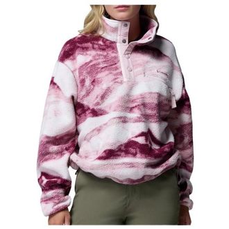 Columbia Helvetia II Printed Cropped Half Snap Fleecepullover f&uuml;r Damen | bunt