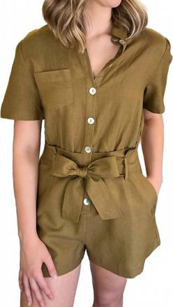 Pinch Design Womens Calliope Romper In Green