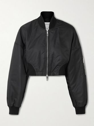Sportmax Bomber Cropped In Shell - Nero