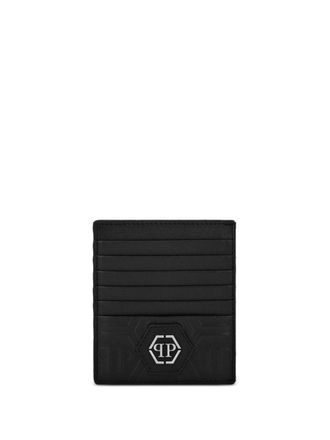 Philipp Plein Portacarte con monogramma - Nero