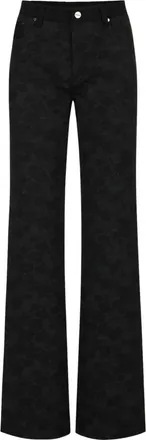 Iceberg Regular Fit Broek - Dames - Wijde Broeken - Zwart - XS - Broeken