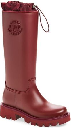 Moncler Kickstream Knee High Rain Boot in Burnt Russet at Nordstrom, Size 40