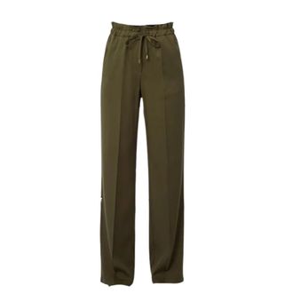 Liu Jo Wide Trousers, female, Green, Size: 2XS Wide Trousers