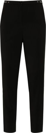 Patrizia Pepe Essential cropped trousers - women - Polyester/Elastane - 44 - Black
