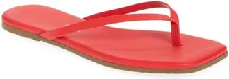 Tkees Lily Square Toe Flip Flop in Red Gloss at Nordstrom, Size 11