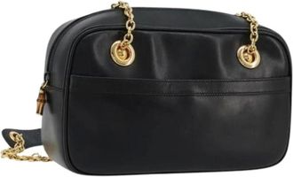 Gucci Pre-owned Cross Body Bags, female, Black, Size: ONE SIZE Pre-owned Vintage Shoulder Bag
