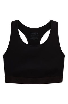 TomboyX Racerback Compression Top in Black at Nordstrom, Size X-Large
