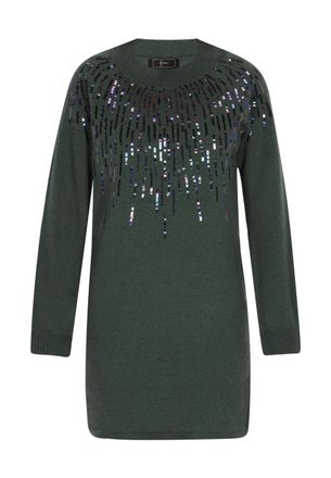 Faina Jurk Dames donkergroen