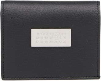 Maison Margiela Numeric bi-fold leather wallet - unisex - Calf Leather - One Size - Black