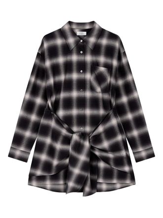 STUDIO TOMBOY Geruit blouse - Zwart