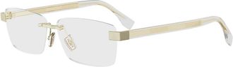 Fendi Optical Frame - male - Fendi - Glasses - Yellow - 60 MM - Accessories