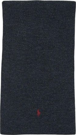 Polo Ralph Lauren Signature Pony Wollen Sjaal - Heren - Wintersjaals - Grijs - ONE Size - Wol - Accessoires