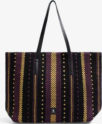 Scalpers Fabricstripessp Bag in Mustard Burgundy at Nordstrom