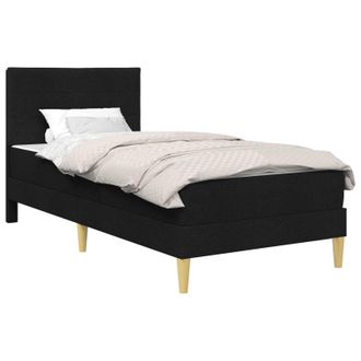 vidaXL Estructura De Cama Negro 100 X 200 Cm Poli&eacute;ster Vidaxl