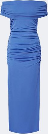 Carolina Herrera Ruched off-shoulder jersey midi dress