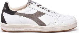 Diadora White Dove Leather Polyester B. Elite Sneakers