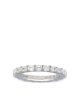 Roberto Demeglio 18K white gold Extensible diamond stretch ring - women - 18kt White Gold/Diamond - 6 - Silver