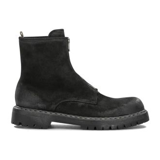 Officine Creative Bulla DD Lug 114 Enkelboots met rits - Heren - Schoenen - Zwart - Maat: 42 1/2 EU Zijde
