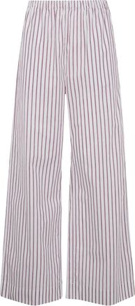 By Malene Birger Pantaloni Cabello a righe - Bianco