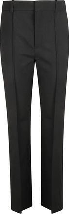 Chlo&eacute; Slim-fit Broek - Dames - Slim Fit Broeken - Zwart - S - Leer - Broeken