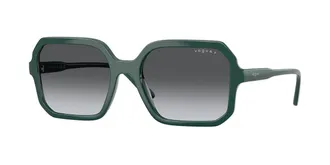 Vogue Eyewear VO5696SF Asian Fit Polarized 3285T3 Womens Sunglasses Green Size 55