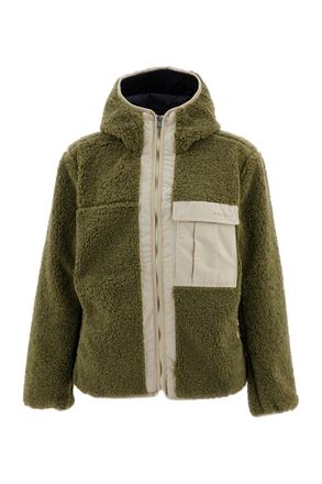 Oakley Green Snowdrift Sherpa Fleece Full-Zip Jacket